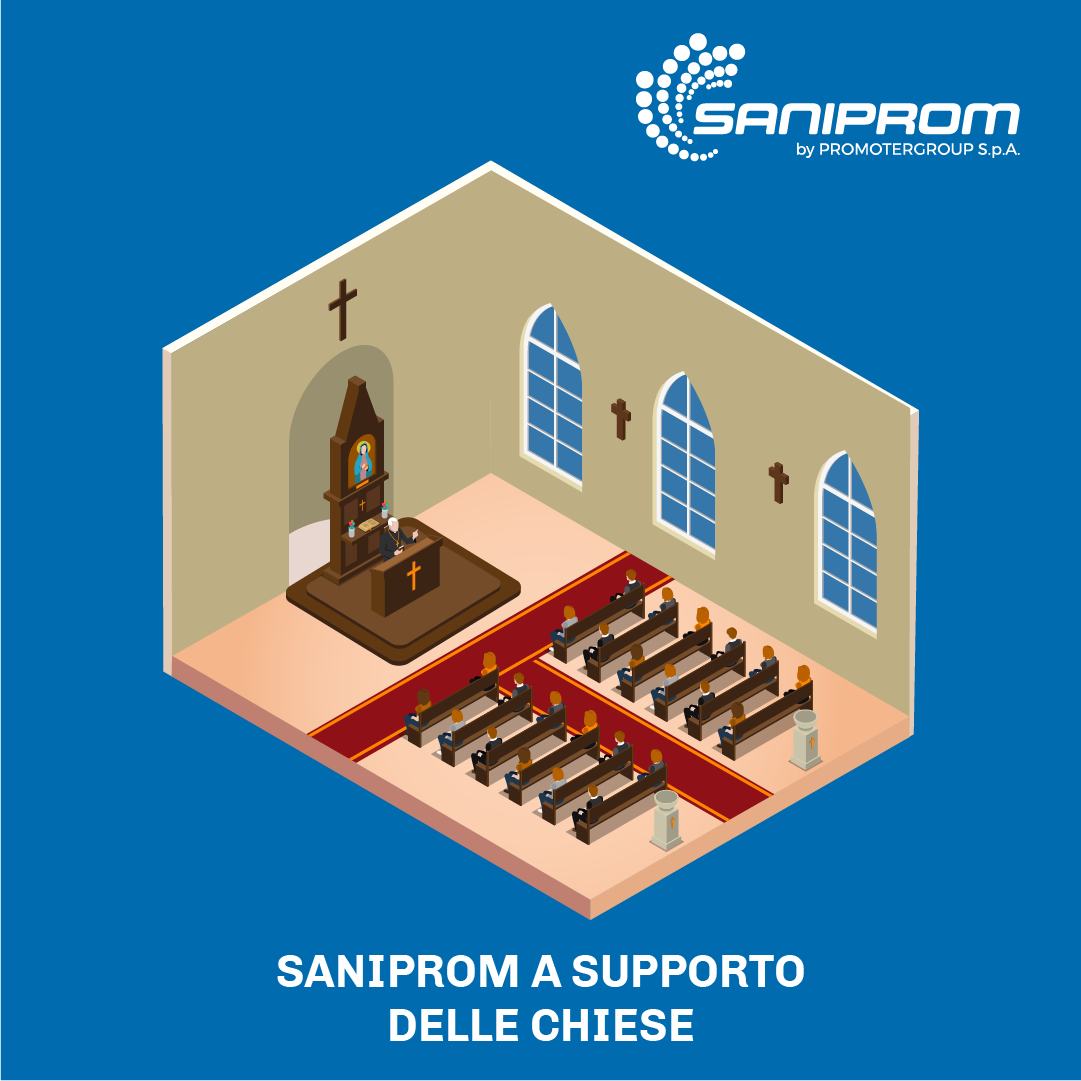 saniprom a supporto delle chiese